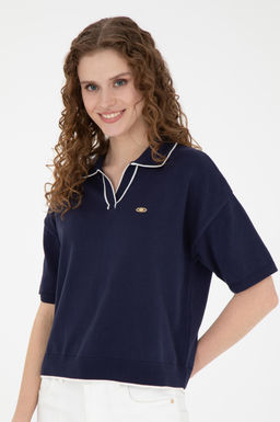 Женский темно-синий свитер - U.s. polo assn фото 10