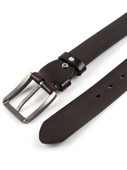 Мужской кожаный ремень Dierhoff ДРК 3055/1-40 Коричневый - Sergio valentini фото 8