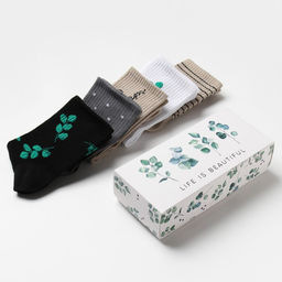 Носки женские KAFTAN Life, набор 5 пар, размер 36-39 (23-25 см)