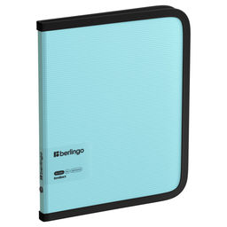 Папка на молнии А5+ Berlingo "Instinct" (ZF5_A5510) 600мкм, аквамарин