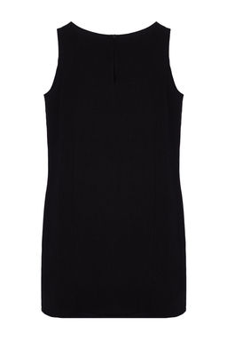 Trendyolmilla Siyah Kusakl? Duz Kesim Mini Dokuma Elbise TWOSS24EL00938  фото 7