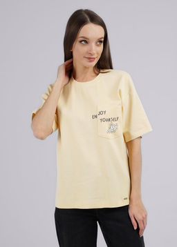CLE Футболка жен. 246486рр_п ванильный - Clever wear фото 3