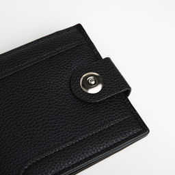 Портмоне мужское на магните, отдел для карт, монет, чёрное