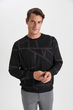 Толстовка Modern Fit с круглым вырезом - Defacto фото 6