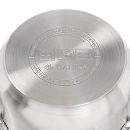 Кастрюля нерж СИЕНА 2,9л со стекл крышкой силикон/ручки SD-A93-18 (352051) /DANIKS/  фото 5