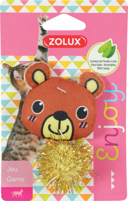 ZOLUX, Игрушка для кошек с кошачьей мятой "Очаровательный Мишка", 7 см, 580721