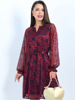 Платье из гипюра нарядное с поясом - Dstrend фото 8