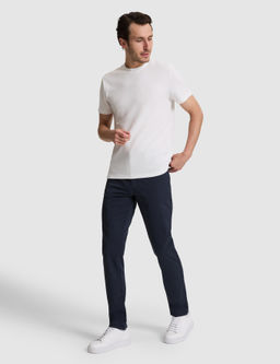 Lacivert Slim Fit Pamuk Kar___ml_ Kanvas Pantolon