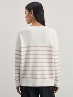 Джемпер в полоску из вискозы / Zarina  фото 5