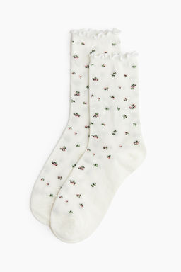 Pack de 3 calcetines en punto pointelle - H&m фото 3