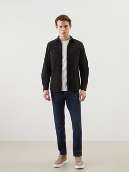 Regular Fit Uzun Kollu Kadife Erkek G?mlek