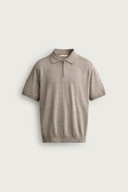 POLO PUNTO REGULAR FIT CREMALLERA / Crudo / Vigor?