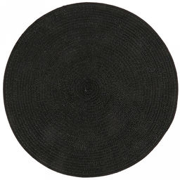 Салфетка под горячее (термосалфетка) Круглая д38см, ПВХ, цвет - черный (Китай)