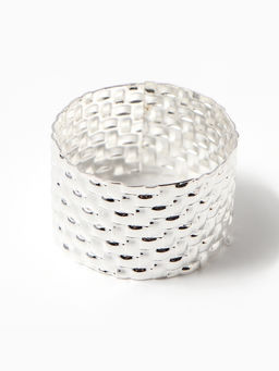 Набор салфеток сервировочных на стол Этель Christmas, 2 шт., белые, с декоративными кольцами, 45?45 см