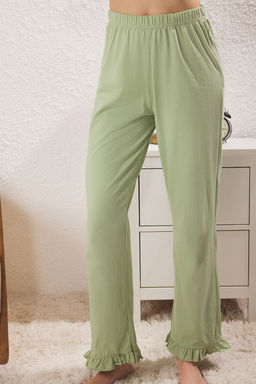 Trendyolmilla Mint %100 Pamuklu F?rf?r Detayl? Orme Pijama Tak?m? THMSS24PT00223 фото 35
