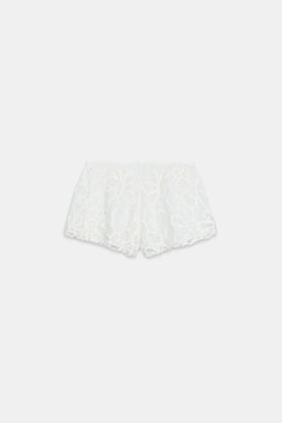 SHORTS BORDADOS ZW COLLECTION / Blanco roto - Zara фото 7