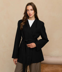 Жакет #КТ9703, чёрный