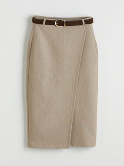 Beli Kemerli Kalem Etek