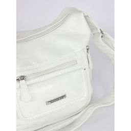 Сумка женская искусственная кожа Guecca-113, 1отд+карм/пер, плечевой ремень, белый SALE 264010 - Adelia фото 4
