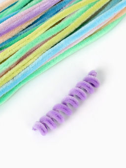 Синельная проволока, набор 100 шт, размер 1 шт 30х0,8 см 7 цветов в наборе