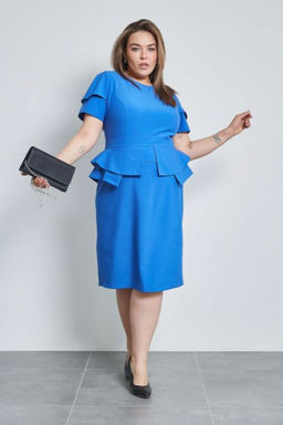 Платье Luxury Moda 1409 синий