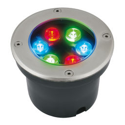 ULU-B11A-6W/RGB IP67 GREY Светильник светодиодный уличный. Архитектурный встраиваемый. RGB свет. Корпус серый. TM Uniel.