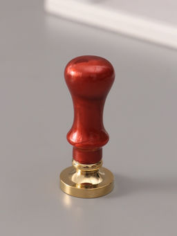 Печать для сургуча с пластиковой ручкой «Венок с буквой U», 2.5×2.5×6.3 см