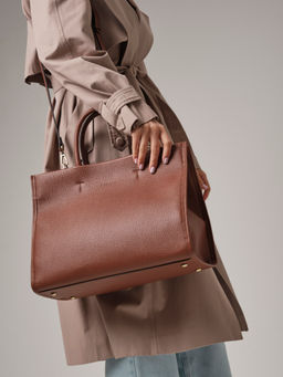 Сумка кожаная шоппер Deboro 30638 коппер