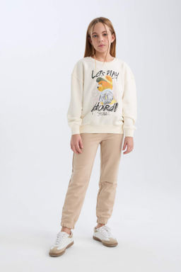 K?z Cocuk Beli Pacas? Lastikli Jogger Esofman Alt? - Defacto фото 2