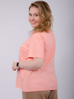 Футболка "Карусель" персик, трикотаж