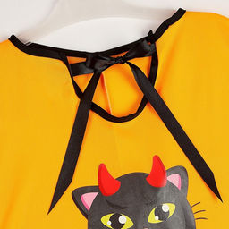 Карнавальный костюм на хэллоуин «Сладость или гадость?»: накидка, шляпа, сумка, оранжевый