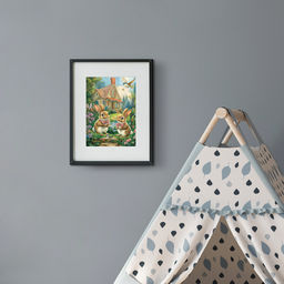 ФРЕЯ Пазл 80 элемент. PZL-80/12 Домик для зайчат