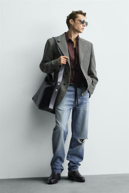 TOPSTITCHED TOTE BAG - Zara фото 7