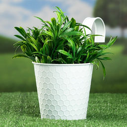 Кашпо подвесное «Ведерко Линда», 12×10×13 см, белое