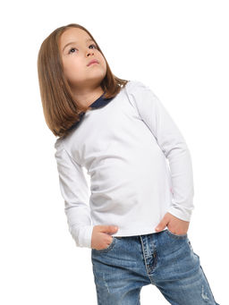 Футболка (лонгслив) с воротником UD 1066 белый