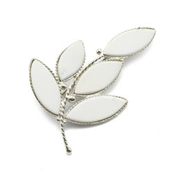 Брошь кахолонг "Веточка" 50*34мм