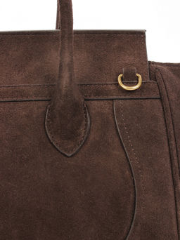 LACCOMA сумка АМ2244-2Ф-шоколадный натуральная замша  фото 3