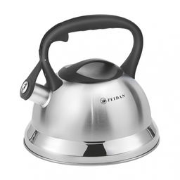 Чайник нерж ZEIDAN 3,0 л, со свист, индукц. дно,курковый механизм, матов. арт. Z-4524