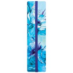 Цена за 2 шт. Закладка картонная для книг арт. 61200 / 50 ГОЛУБЫЕ ЛЕПЕСТКИ