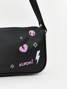 Kuromi Bask?l? K?z ?ocuk Omuz ?antas? ve C?zdan