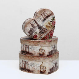 Набор коробок 3 в 1 Путешествия, 24 х 22 х 9,7 - 19 х 17 х 6,8 см - Simaland фото 4