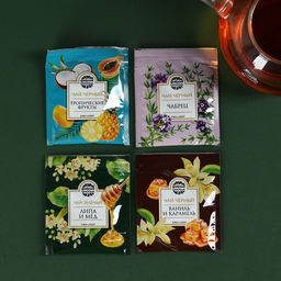 Набор с чаем С днём защитника Отечества, весовой чай 40 г (2 шт. х 20 г)., чай в пакетиках 21,6 (12 шт. х 1,8 г). - Фабрика счастья фото 3