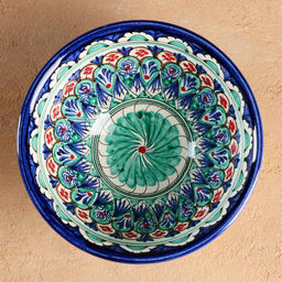 Коса Риштанская Керамика Узоры, 18 см, большая, микс - Шафран фото 4