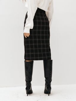 Юбка длинная с разрезом