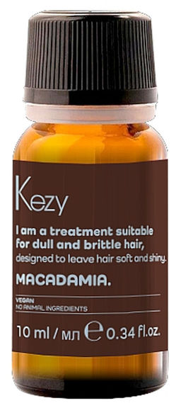 Kezy I am MACADAMIA Масло для волос с макадамией для тусклых и ломких волос 10 мл  фото 2