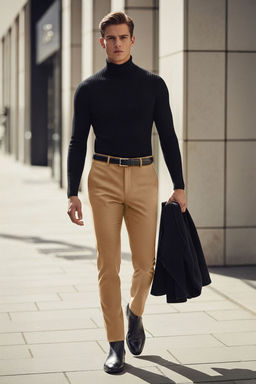 TRENDYOL MAN Tas Slim Fit Italyan Kesim Chino Kumas Pantolon TMNAW23PL00034 - Trendyolmilla фото 30