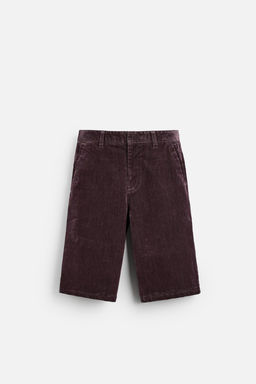 LIMITED EDITION VELVET BERMUDA SHORTS - Zara фото 7
