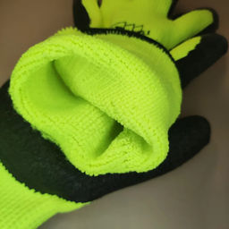Перчатки утепл. вспенен. Салатово-черные, арт. 0336 (ЦЕНА ЗА ПАРУ!!!) В УПАКОВКЕ 10 ПАР