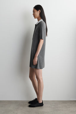 VESTIDO CORTO DE LANA MERINO CON CUELLO COMBINADO - H&m фото 5