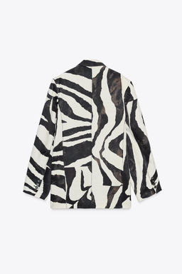 ZW COLLECTION ANIMAL PRINT BLAZER - Zara фото 9